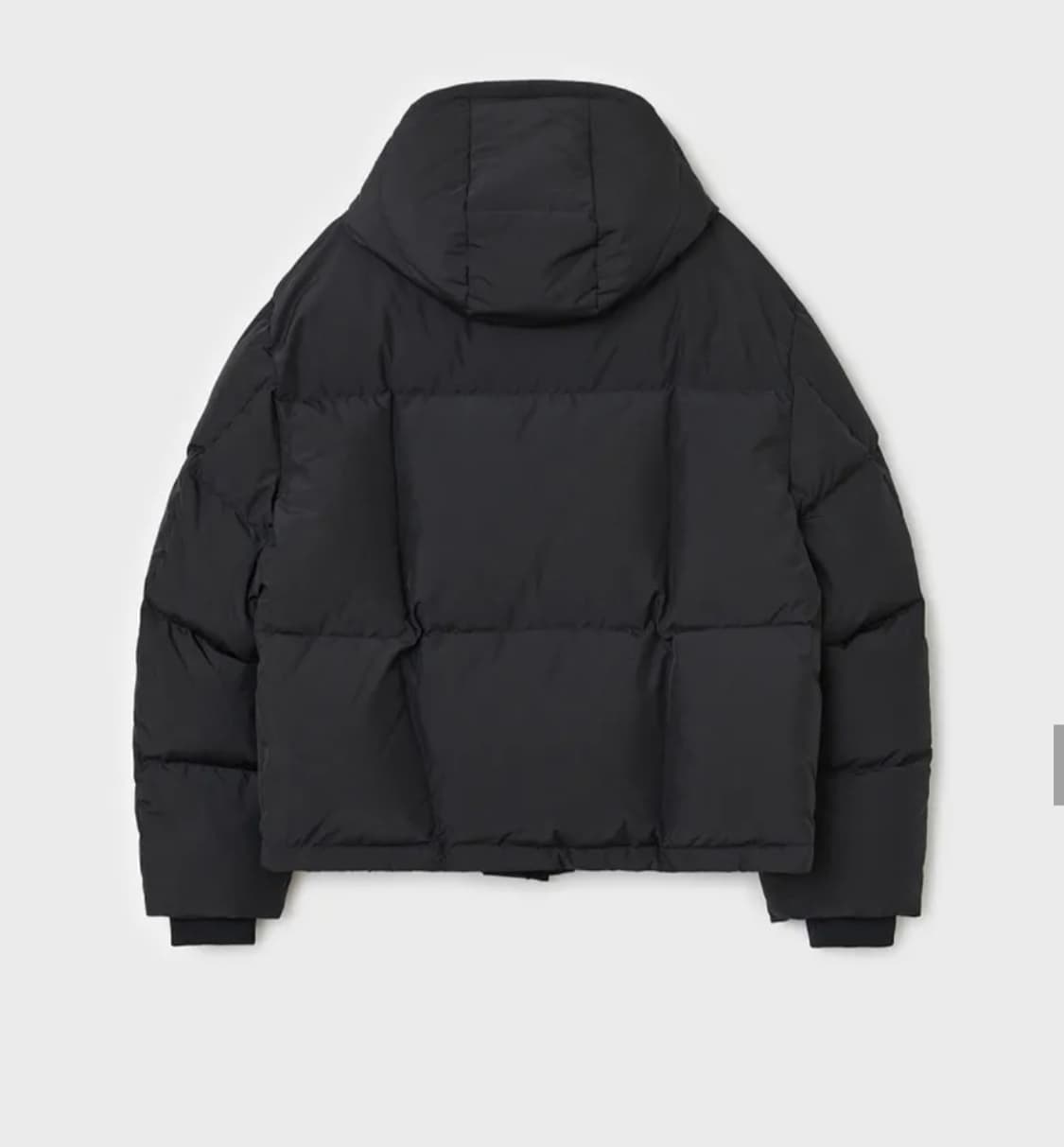 25FW 벨리에 크로스라인 후디스 구스다운 블랙 상품이미지4