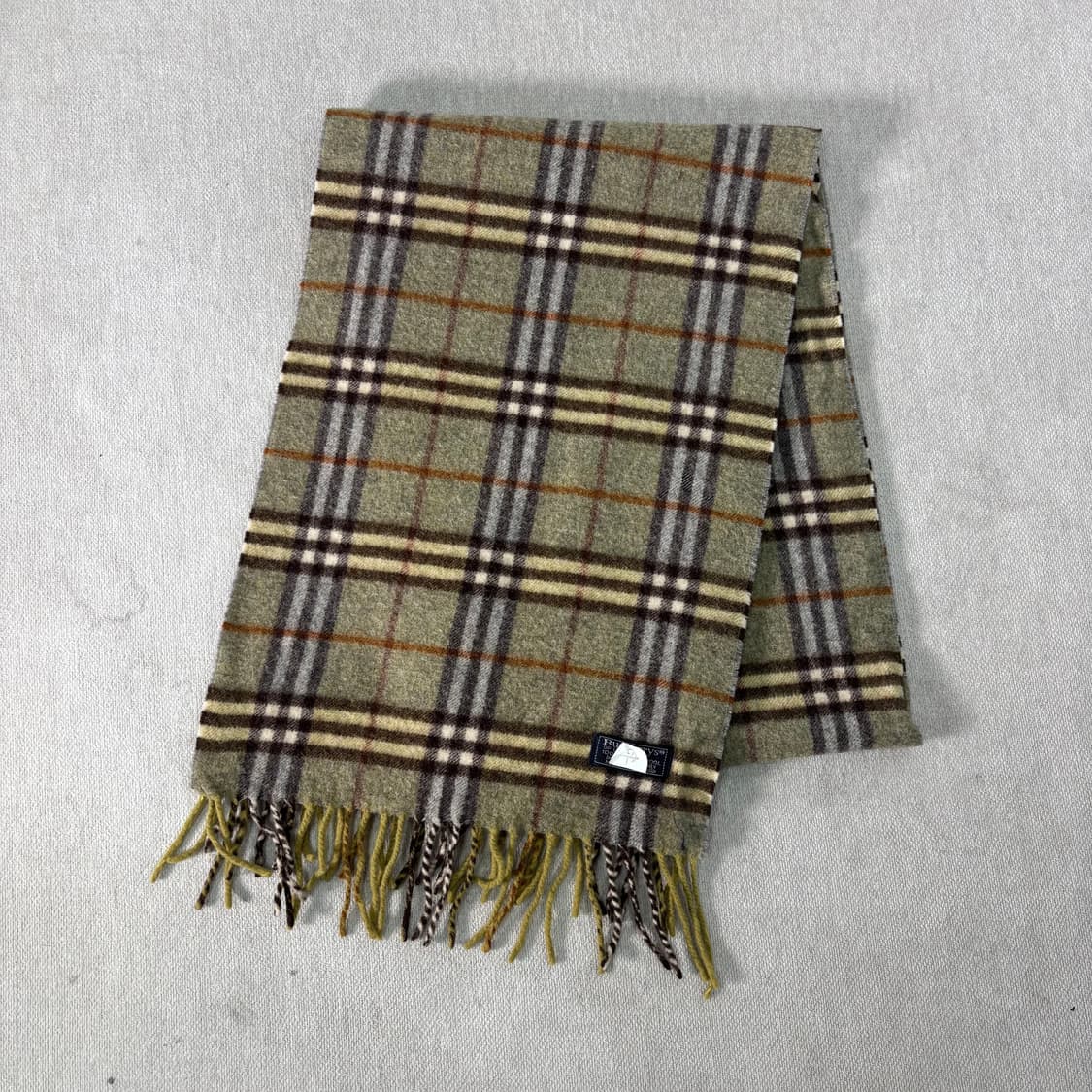 버버리 노바체크 램스울 그린 머플러 상품이미지1