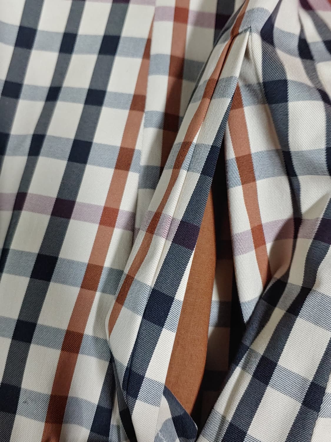 23s 새제품 닥스 체크 셔츠형 롱 원피스 여성 66 상품이미지4