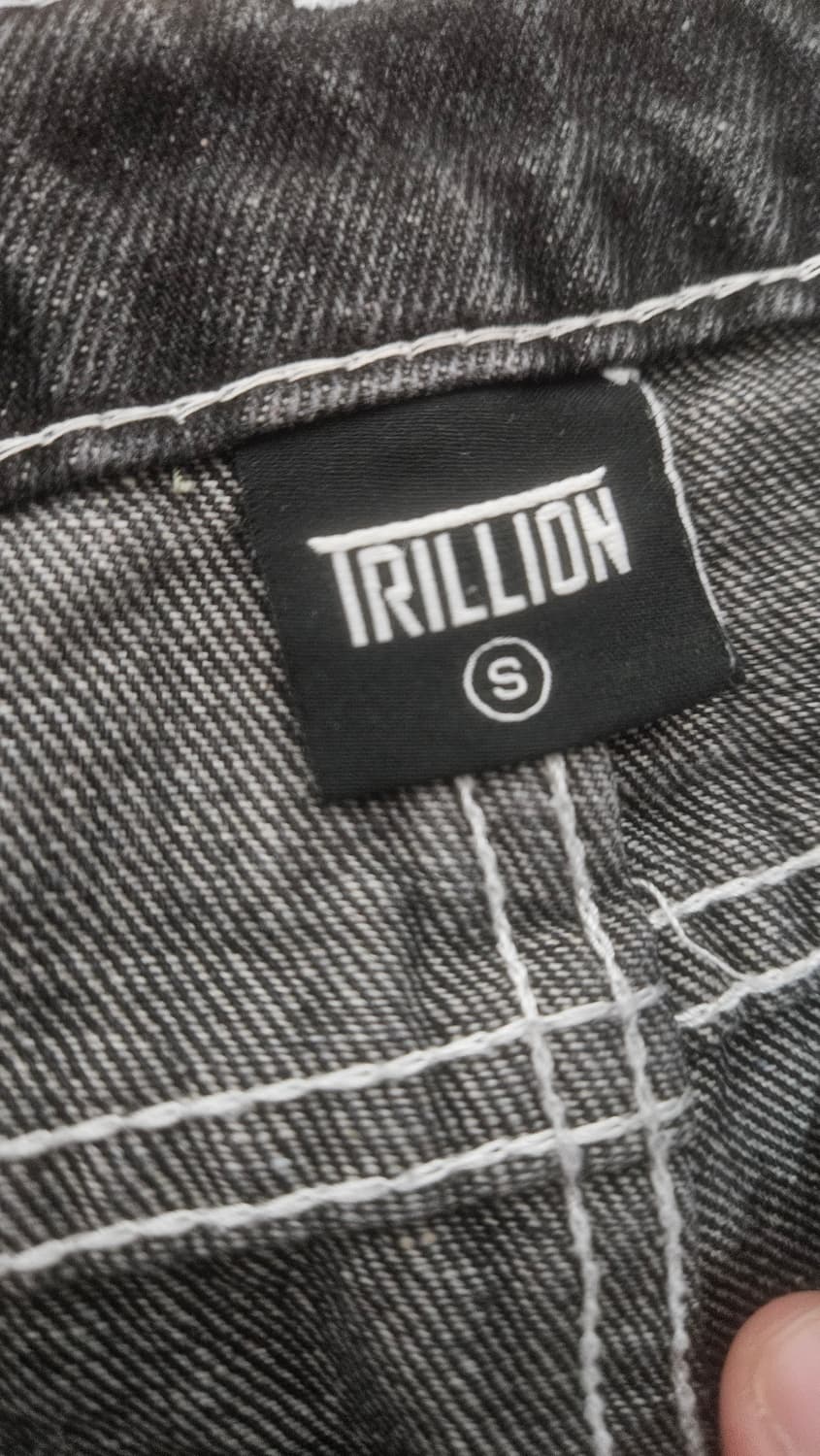 [S] 트릴리온 블랙 워싱 와이드 데님 상품이미지2