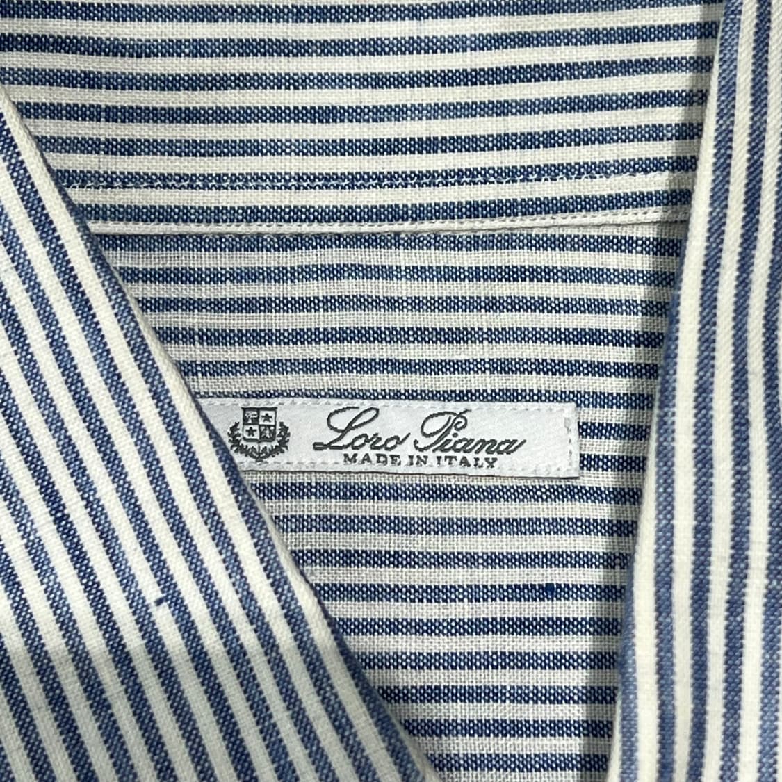 로로피아나 스트라이프 린넨셔츠+명품감정서 s10671 상품이미지6