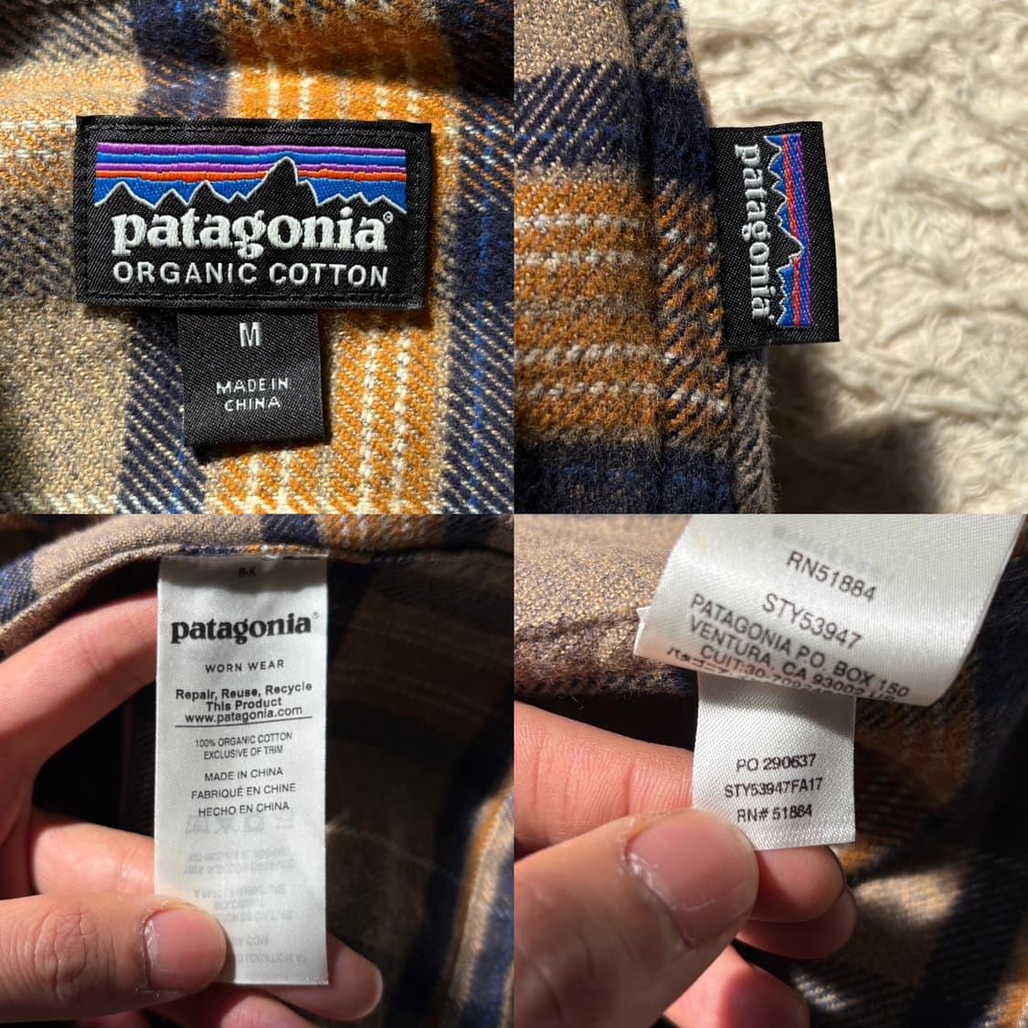 파타고니아 오가닉 코튼 패턴 셔츠 상품이미지6
