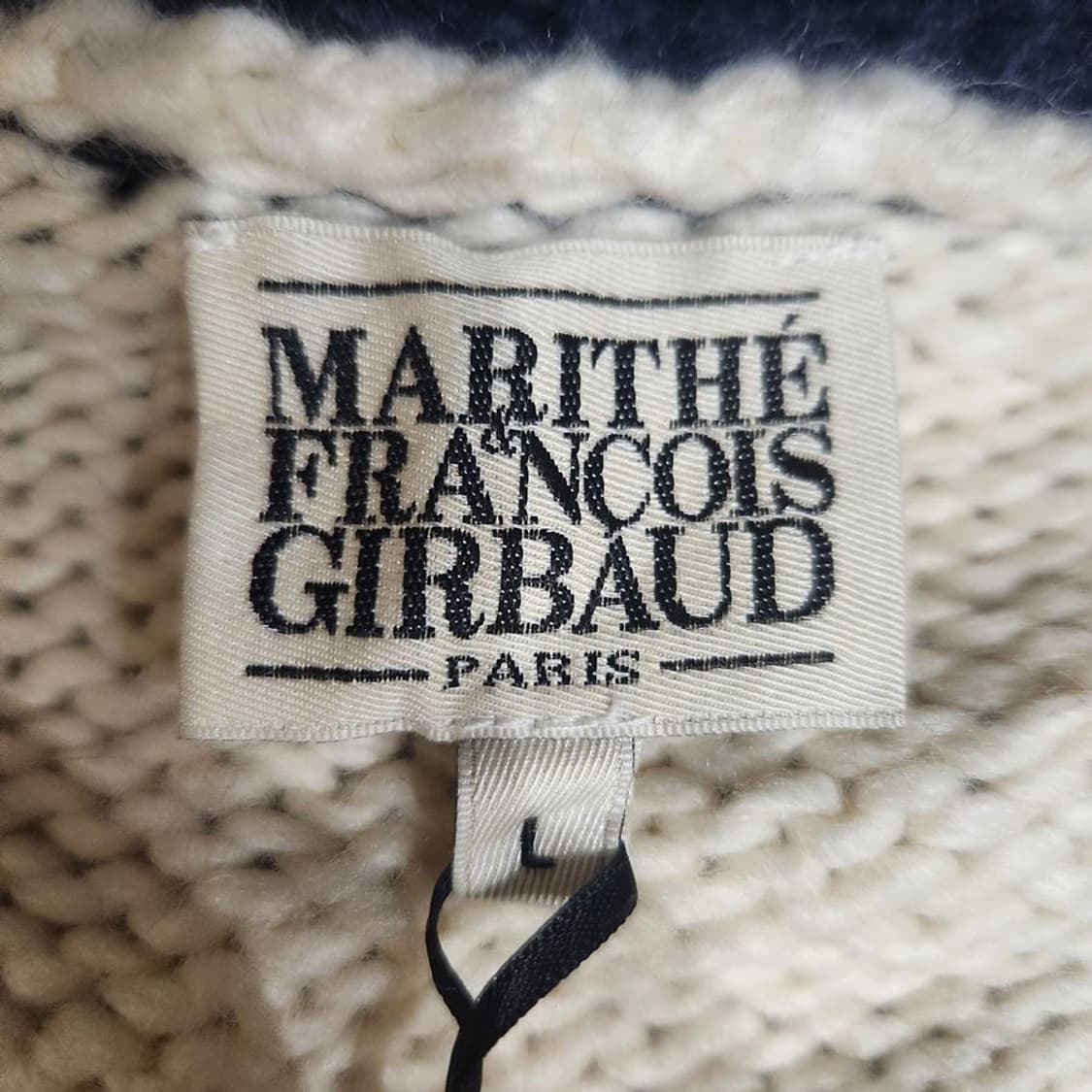 [남L](미사용)마리떼프랑소와저버 니트 집업[Y63-155] 상품이미지6