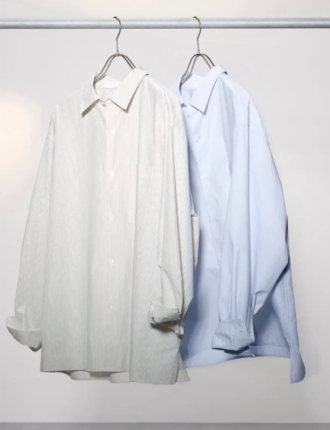 [새상품]유니클로 C 브로드클로스 오버사이즈 스트라이프 셔츠 Msize 상품이미지2