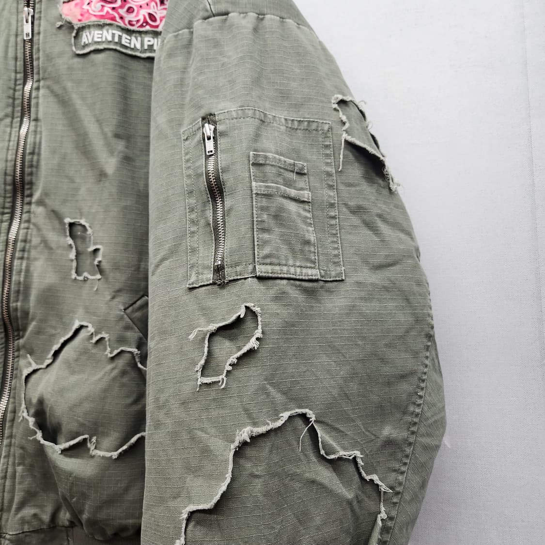 Aventen Pin(아벤텐핀) 백로고 빈티지 항공점퍼 2XL 상품이미지3