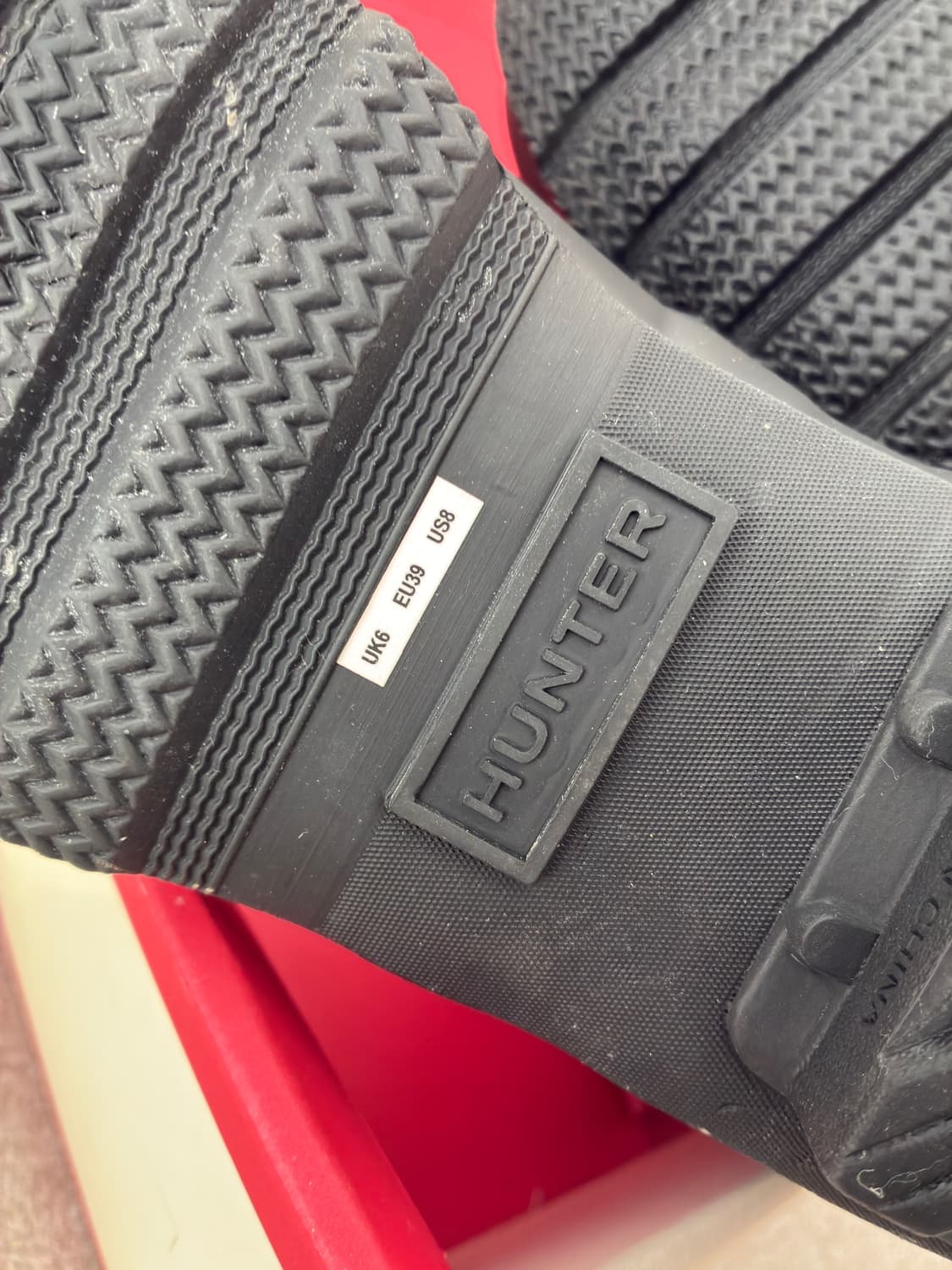 헌터 오리지널 레인부츠 쇼트 블랙 상품이미지3