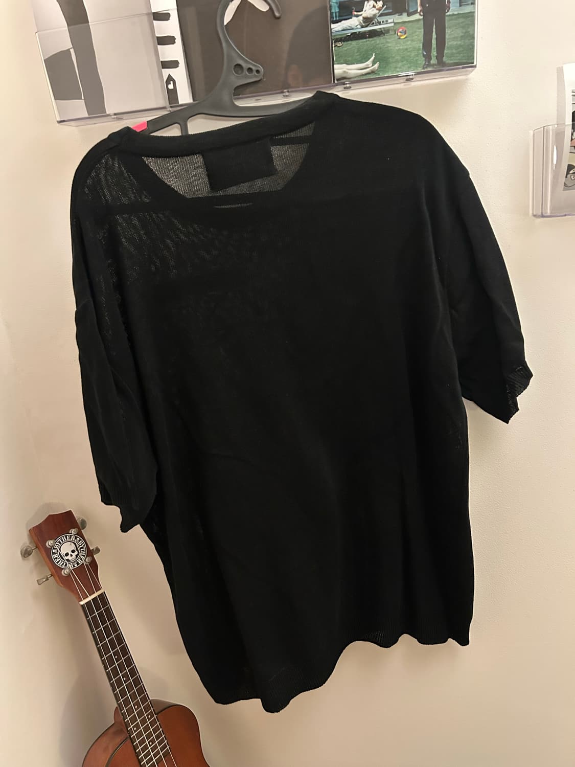 XTONZ 시스루 블랙 반팔티 상품이미지2