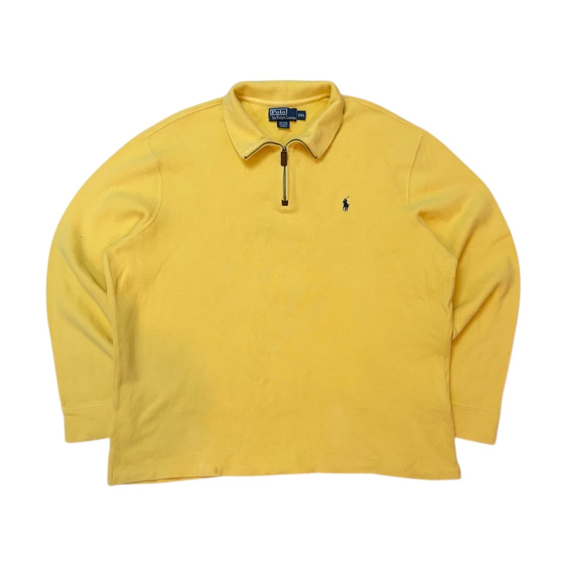 폴로 랄프로렌 반집업 코튼 니트 옐로우 상품이미지1