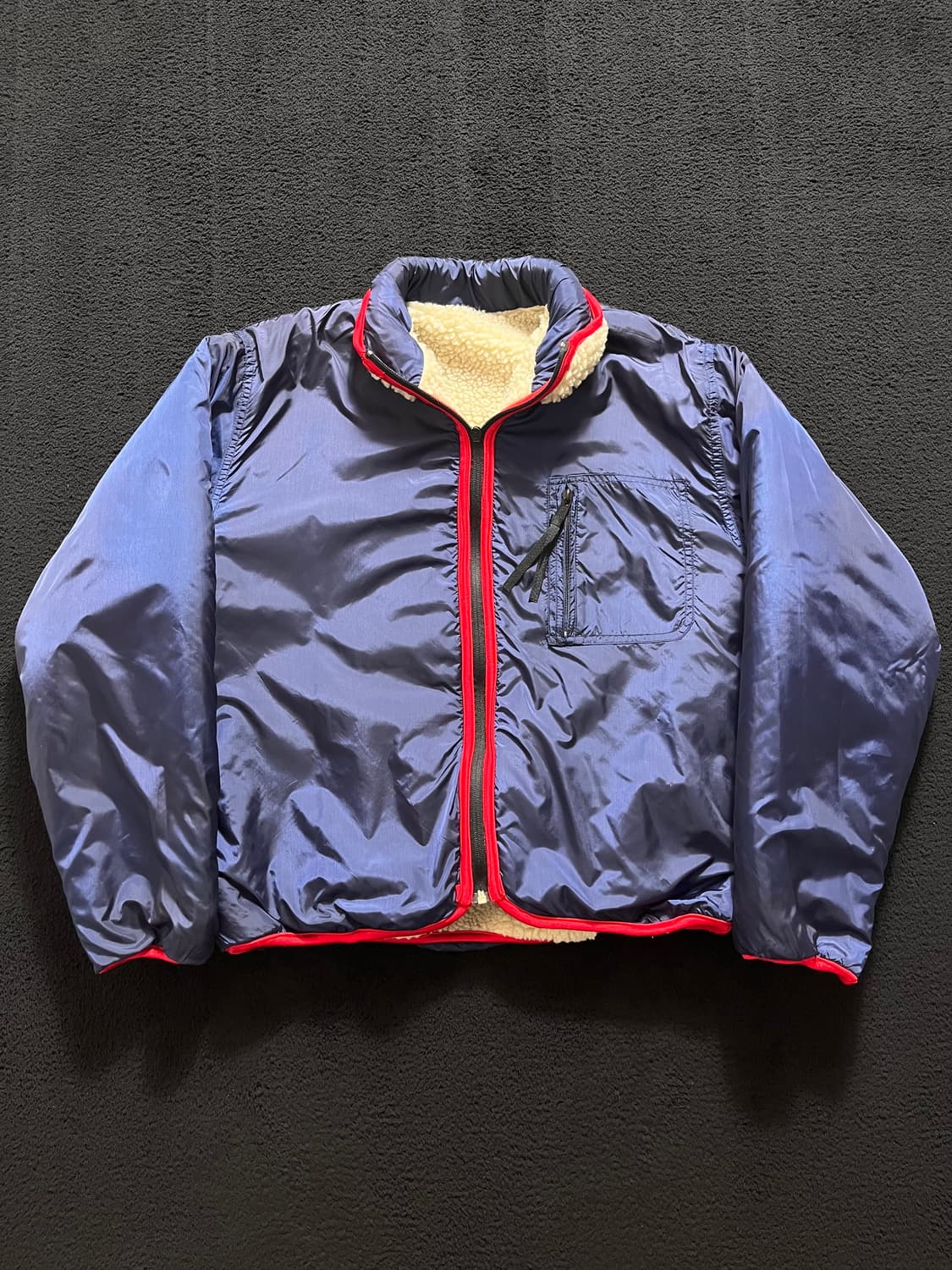 빈티지 Henry Lear by 토요엔터프라이즈 리버시블 플리스 자켓 상품이미지7