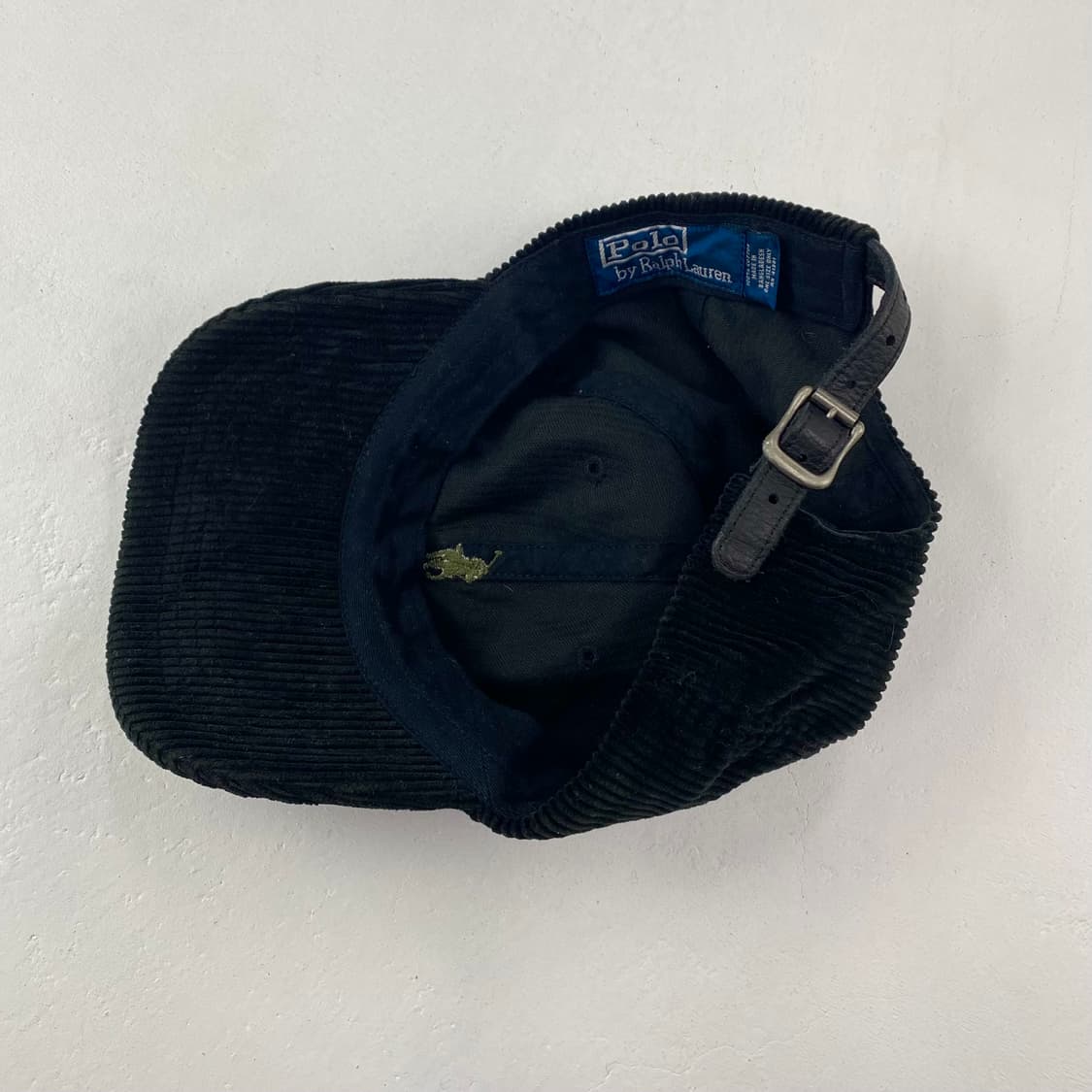 90s 폴로 블랙 코듀로이 볼 캡 상품이미지4