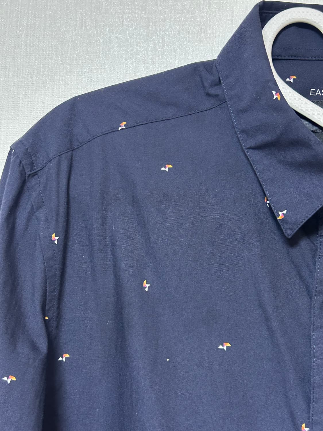 H&M 남성 네이비 패턴 셔츠 상품이미지3