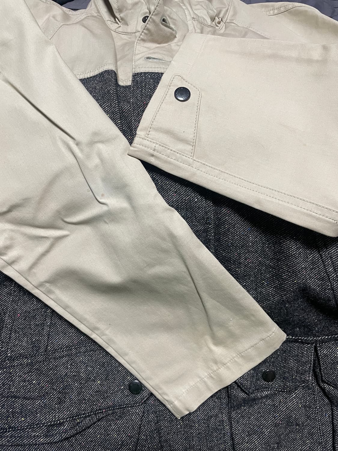 헤지스 트위드 후드 자켓 베이지 상품이미지6