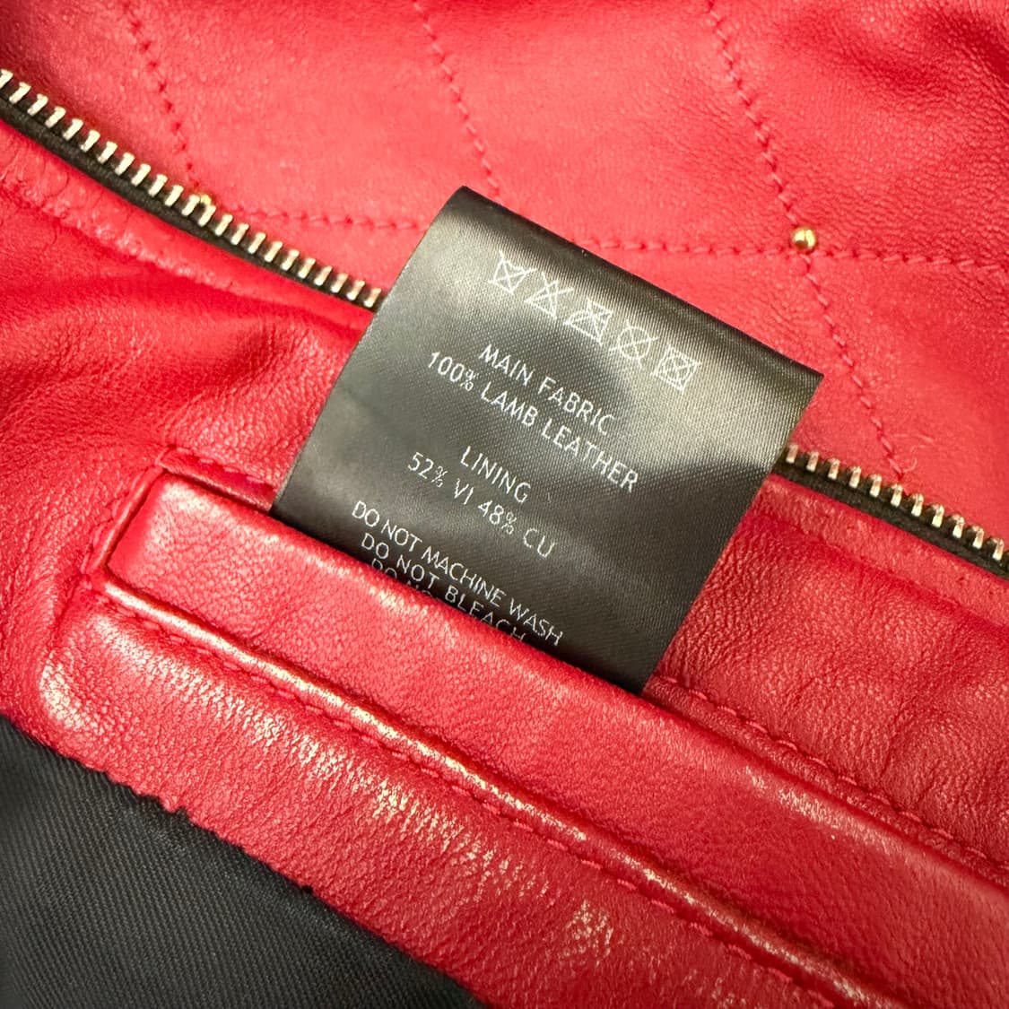 어네스트 더블유 베이커 퀼팅 스터드 레더 봄버 상품이미지4