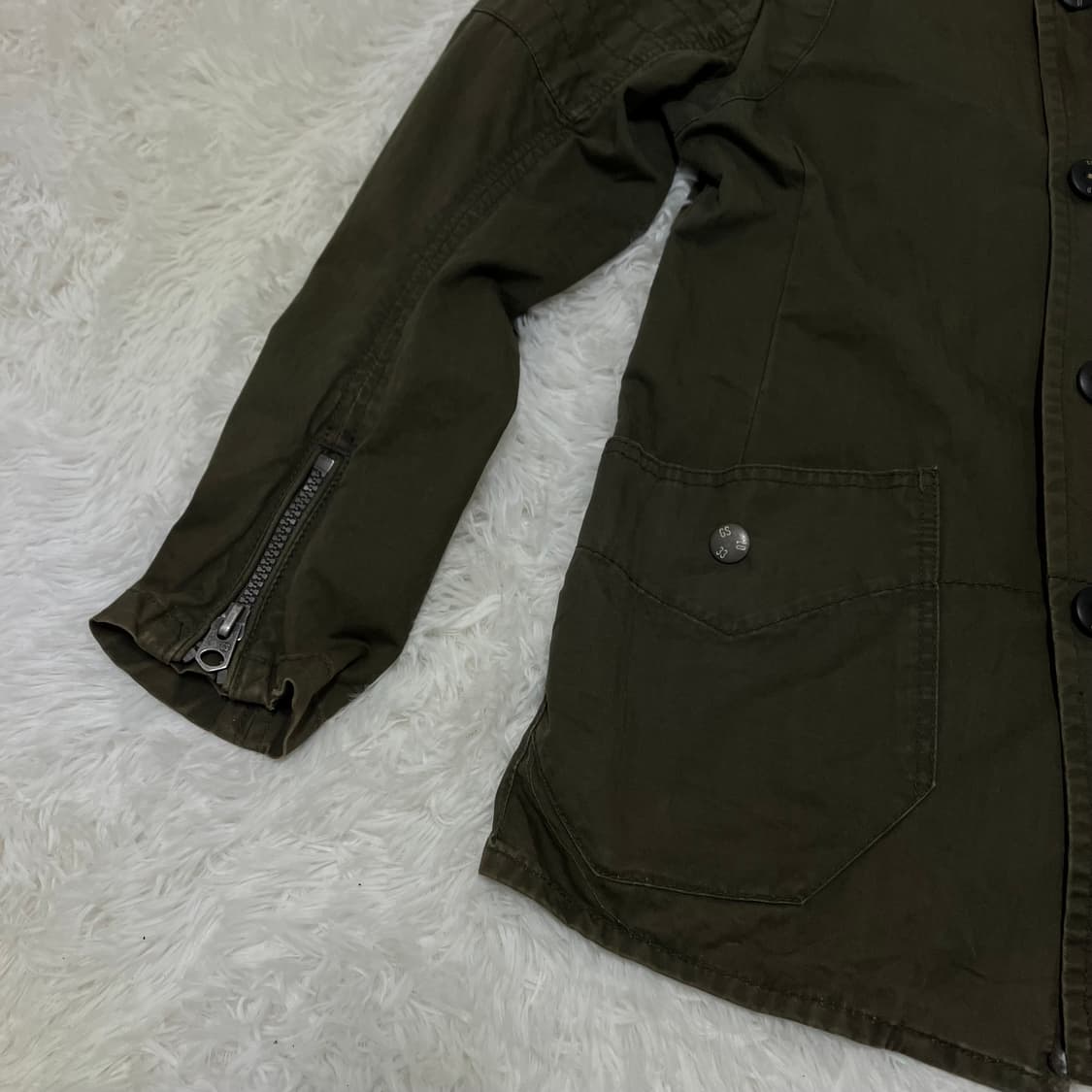 빈티지 카키 야상 재킷 986 y2k 스트릿 갸루 펑키 일본빈티지 fab 상품이미지4
