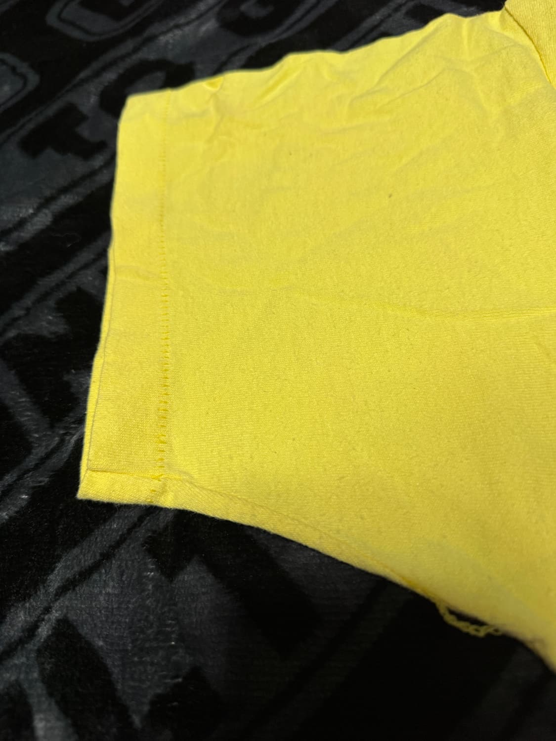 싱글 스티치 티셔츠 옐로우 상품이미지5