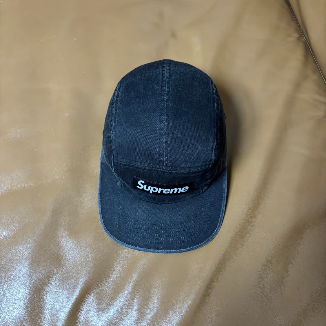 Supreme 슈프림 워시드 블랙 캠프캡 모자 (Washed Black) 상품이미지5