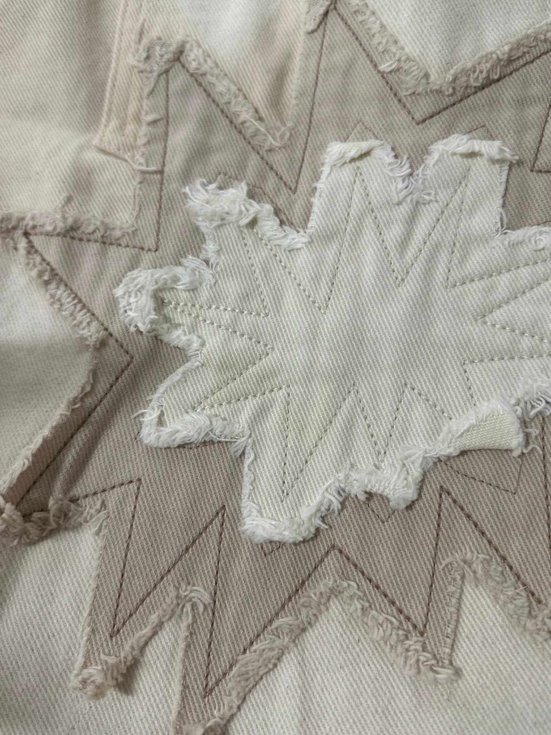 글랙 gp138 미티어 아플리케 크림 코튼 팬츠 벌룬팬츠 s 상품이미지6