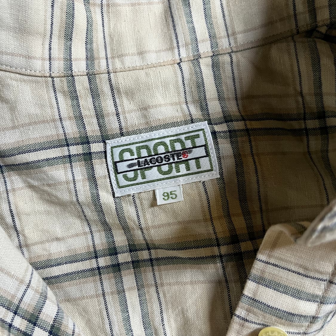 라코스테 반팔 체크셔츠 상품이미지5