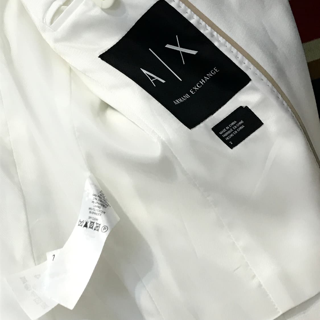아르마니 익스체인지 화이트 원버튼 블레이저 자켓 여성 44 55 사이즈 상품이미지5