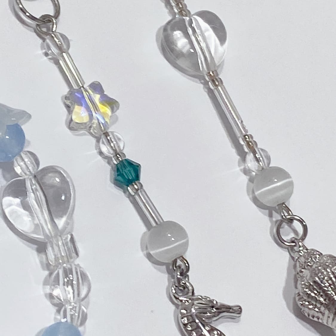 비즈스트랩 3개 세트 빈티지디카스트랩 다꾸스트랩 휴대폰스트랩  상품이미지3