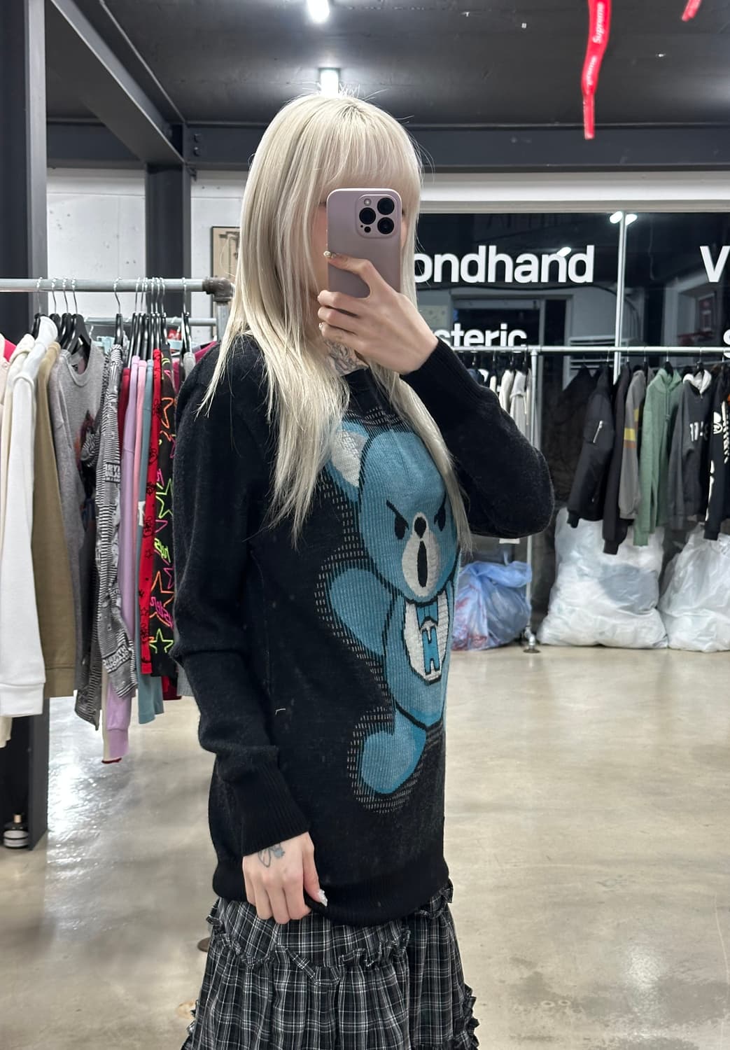 히스테릭 글래머 퍽베어 니트  상품이미지3