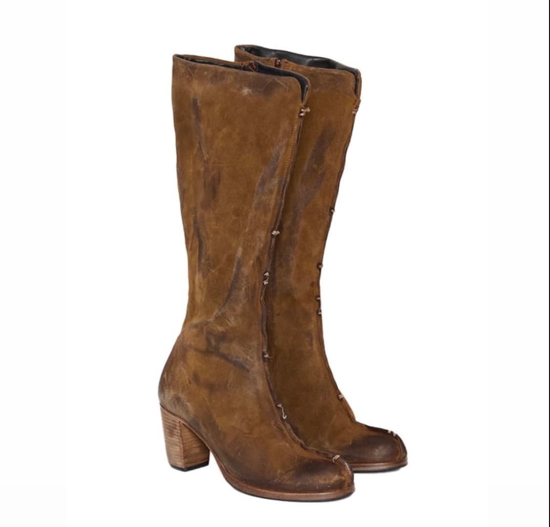 (38) 에드워드커밍 브로큰 하이 부츠 /토바코 상품이미지1