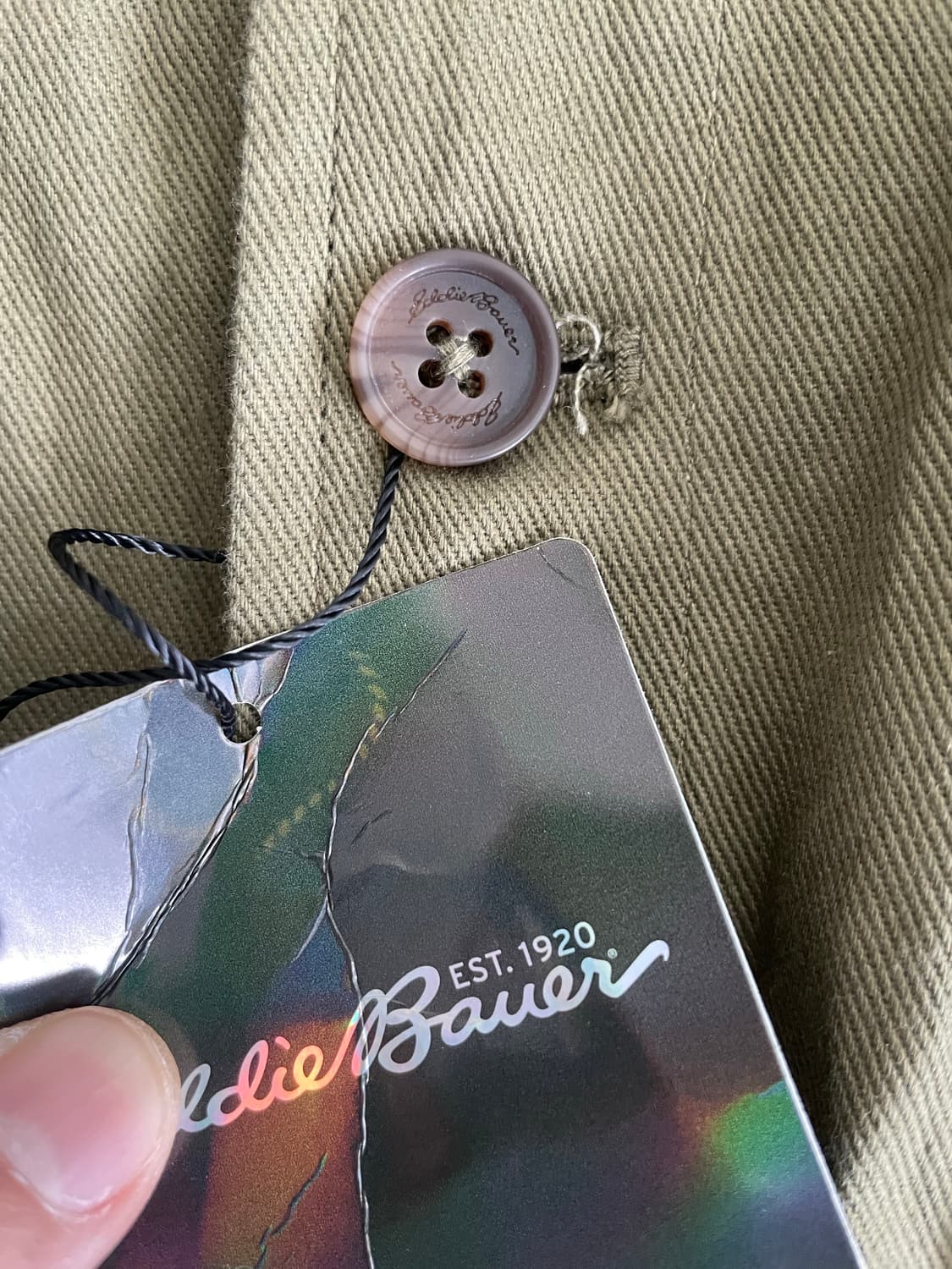 에디 바우어 카키 밀리터리 셔츠 자켓 상품이미지3