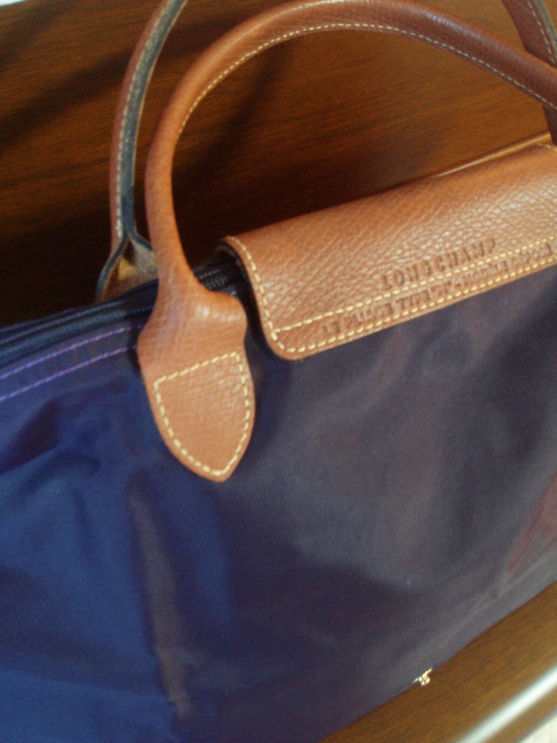 Longchamp vintage navy bag 상품이미지4