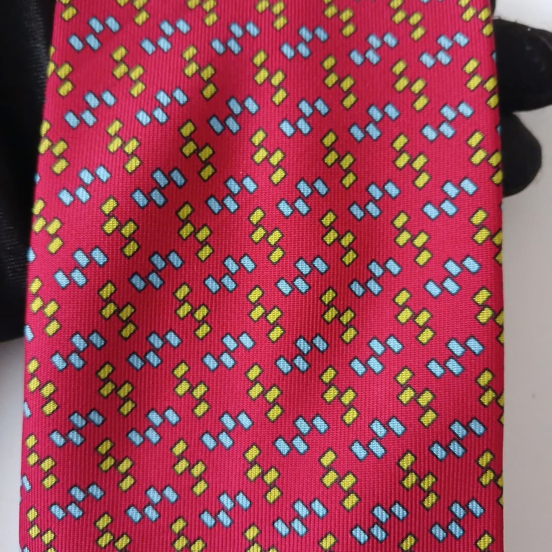 트루사르디 실크 레드 패턴 넥타이 9.6cm A+등급 A19127
 상품이미지6