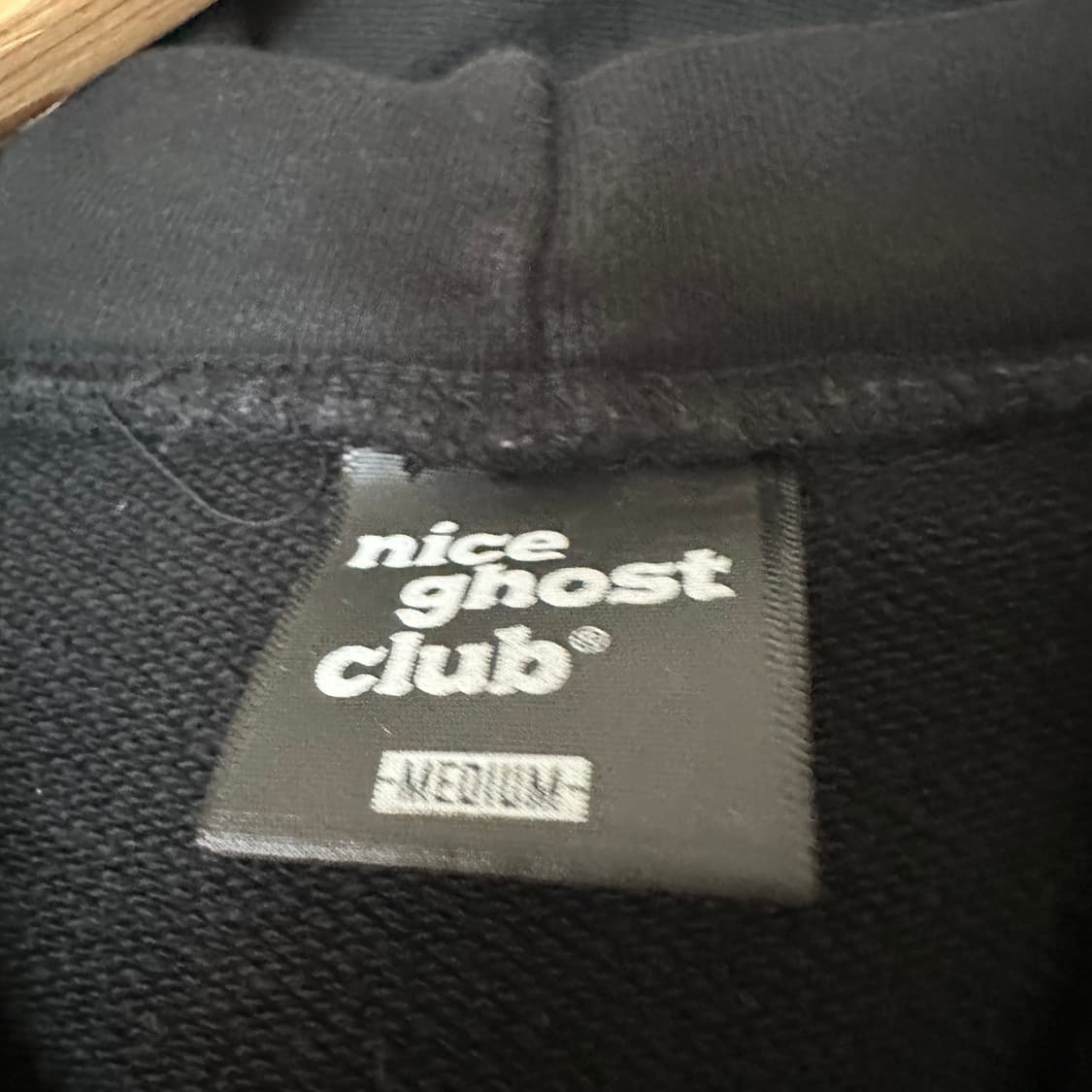 M 나이스 고스트 클럽 후드 블랙 상품이미지3