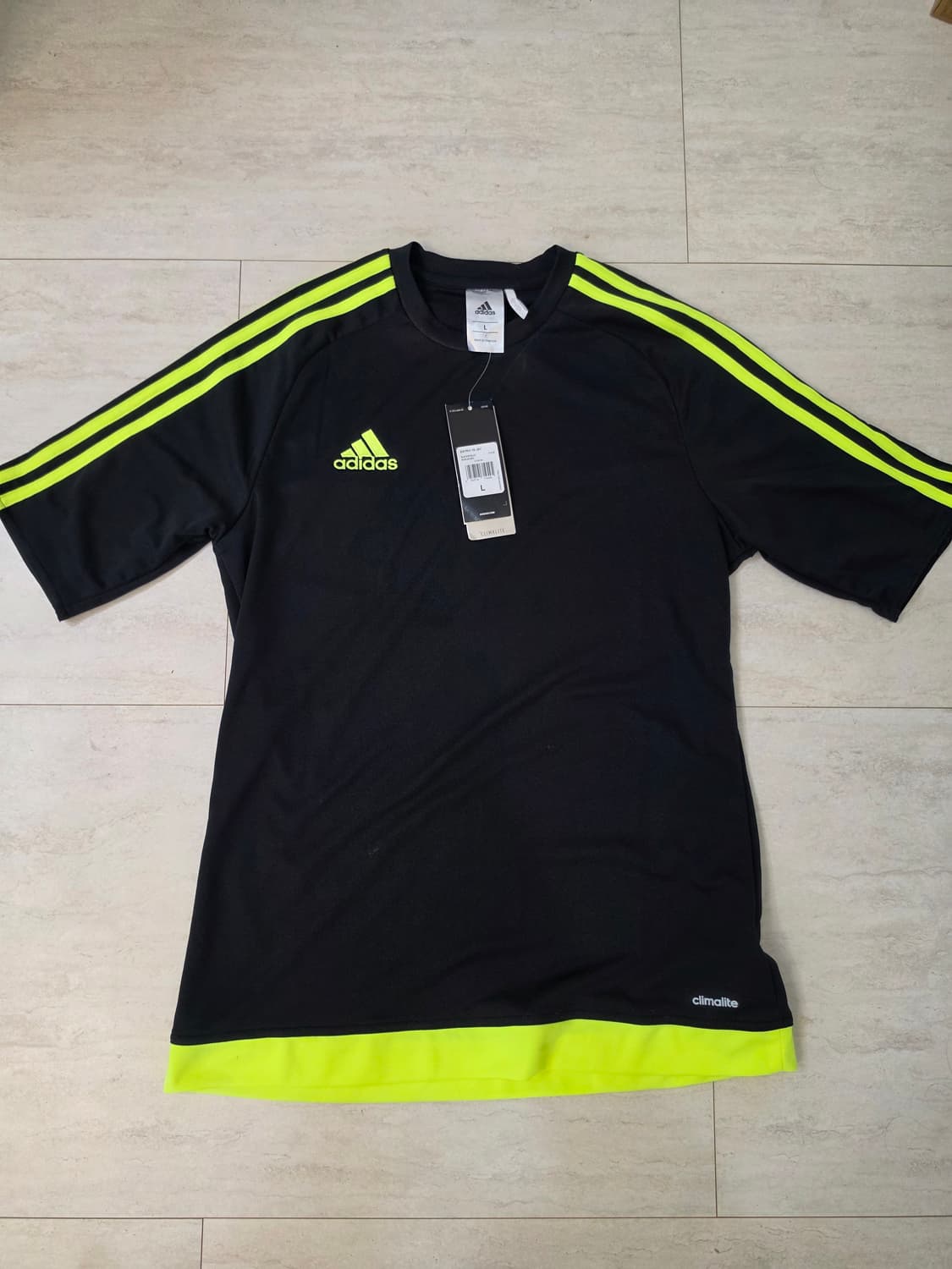 아디다스 검/형광 반팔 티셔츠 L 사이즈 상품이미지1