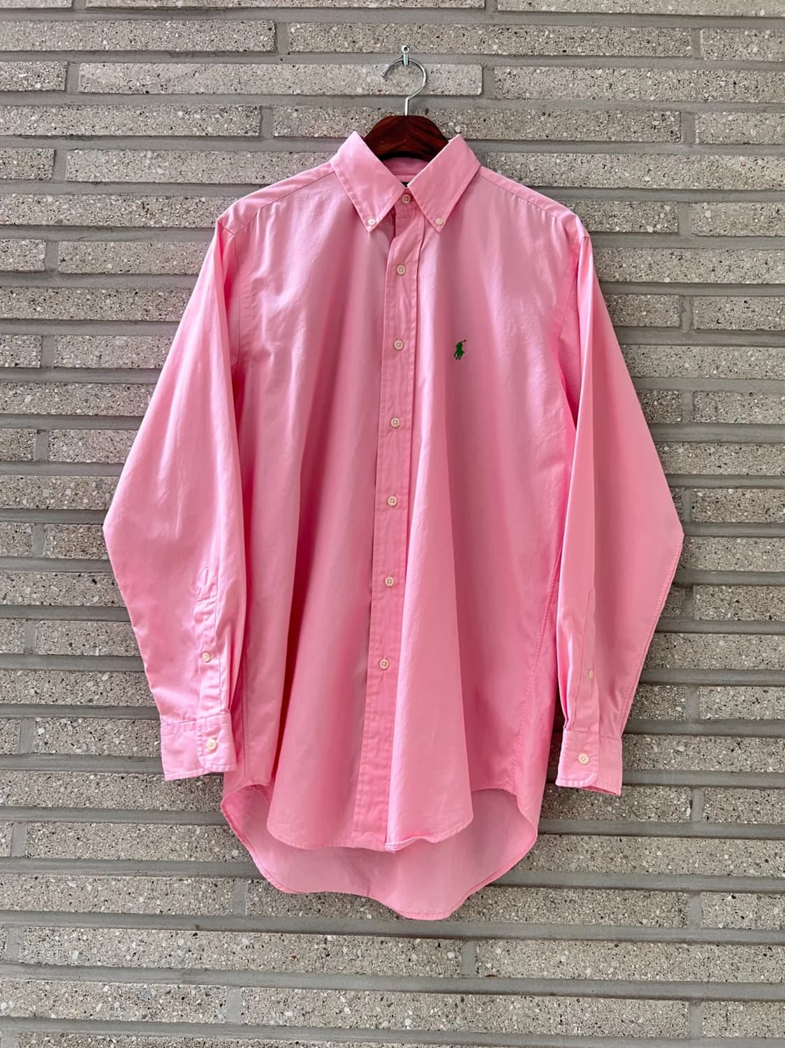 [S]폴로 랄프로렌 CLASSIC FIT 라이트 핑크 코튼 셔츠 상품이미지1