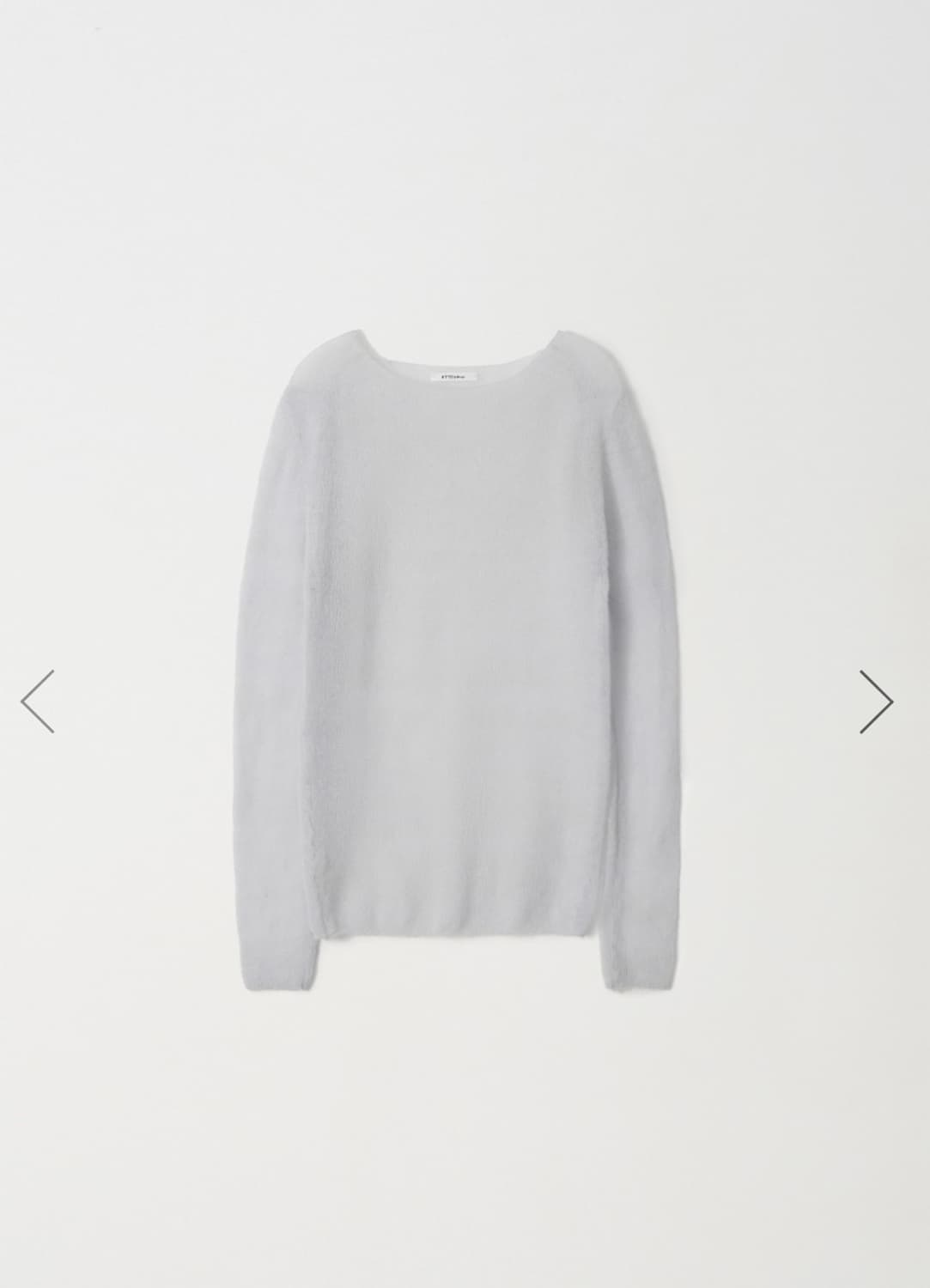 아르토 모헤어 보트넥 니트 - 라이트그레이 상품이미지1