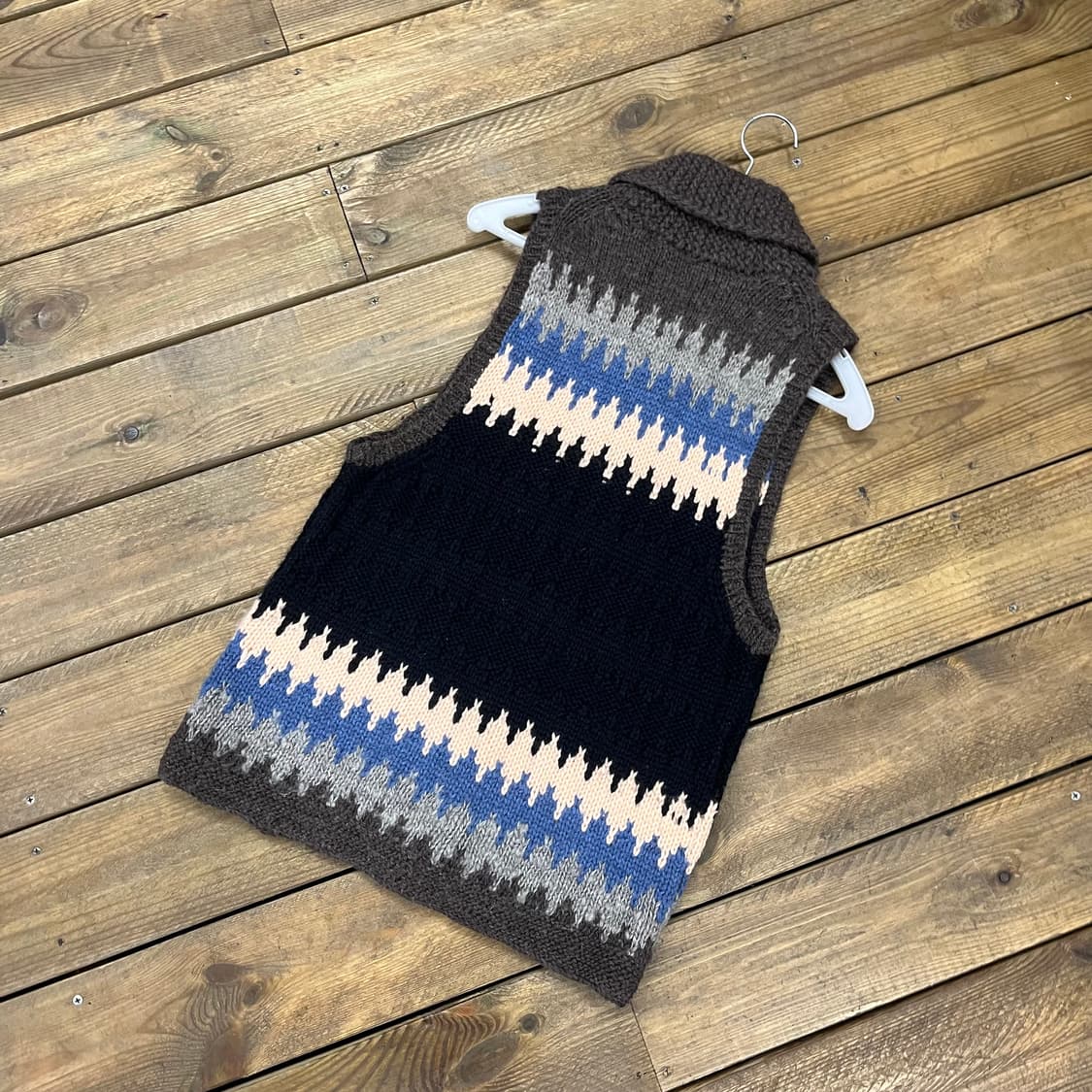 빈티지 울 집업 베스트  상품이미지2