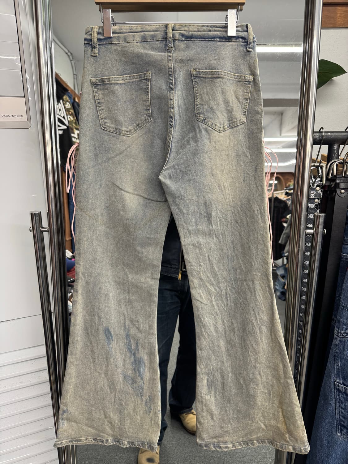 japanese vintage SY 여성 부츠컷 데님팬츠 상품이미지3