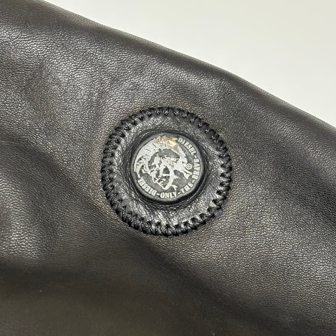 디젤(DIESEL) 램스킨 후드 레더 자켓 상품이미지2