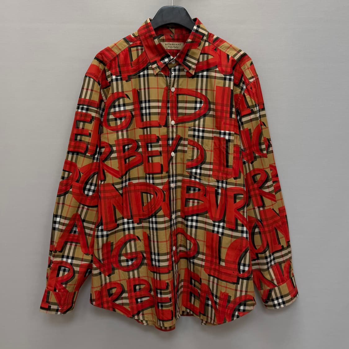 버버리 레드 체크 그래피티 셔츠 ( 110 ) 상품이미지1