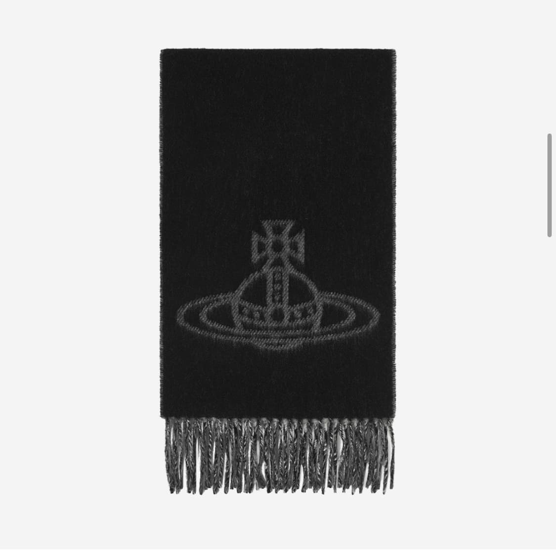 비비안웨스트우드 더블 로고 스카프 블랙 상품이미지1