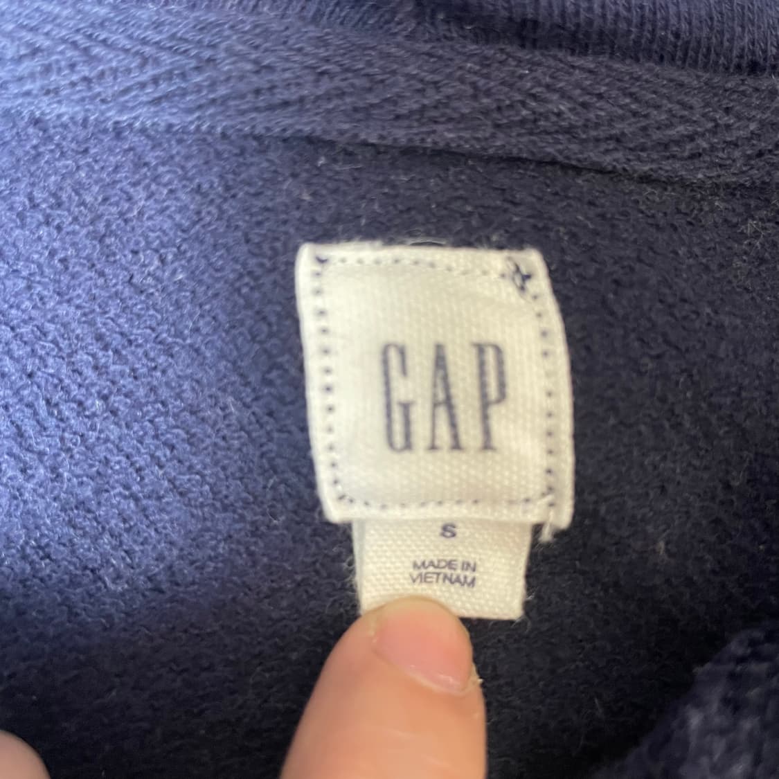 GAP 네이비 로마 빅로고 후드티 S 상품이미지4