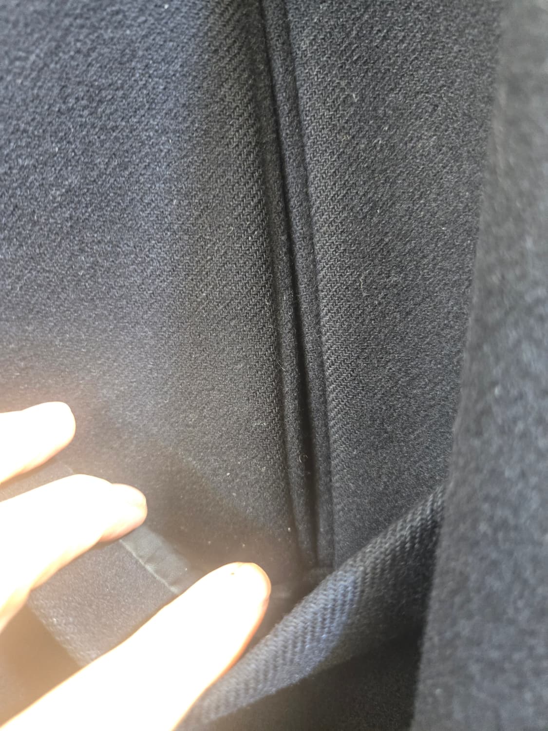 TIME 블랙 더블 코트 상품이미지5