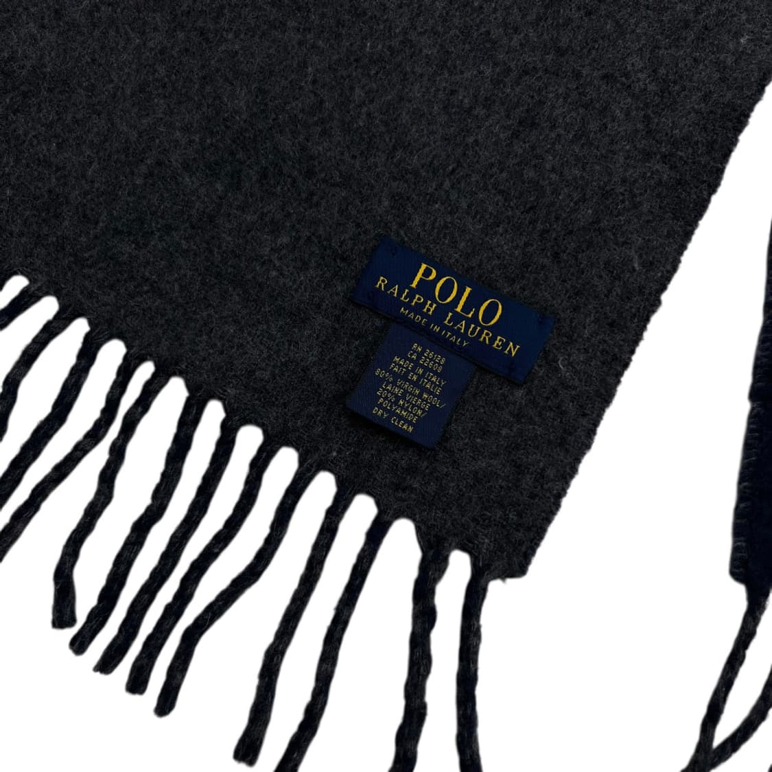 폴로 랄프로렌 차콜 포니 그레이배색 네이비 머플러 상품이미지6