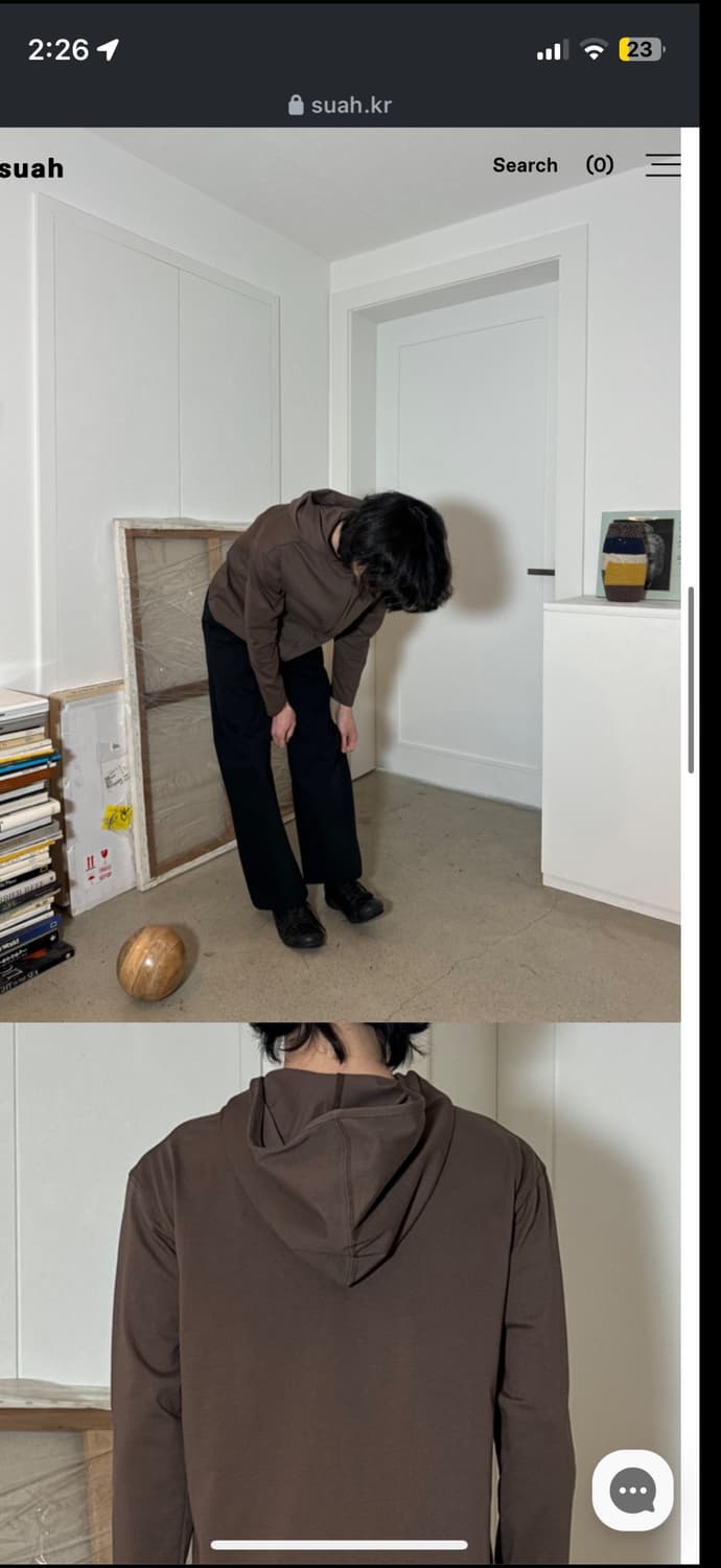 Suah long sleeve hoodie 2size 상품이미지1