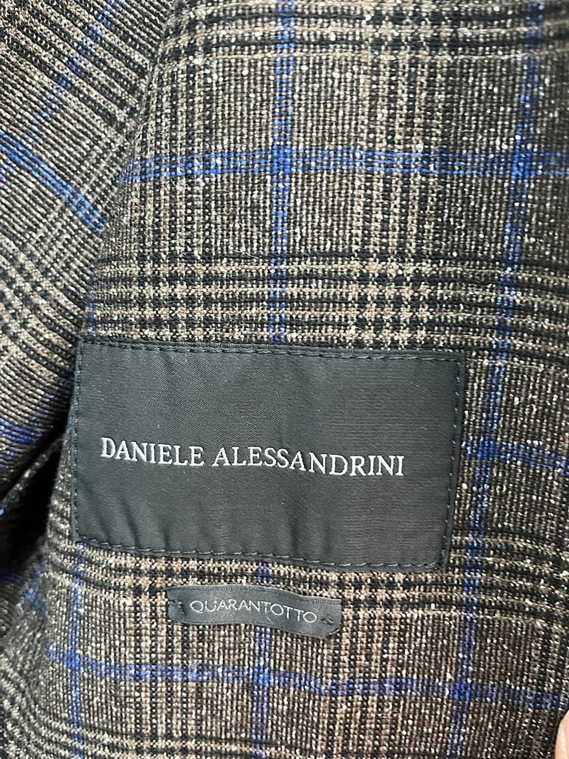 95) 다니엘알레산드리니 브라운 체크자켓  상품이미지6