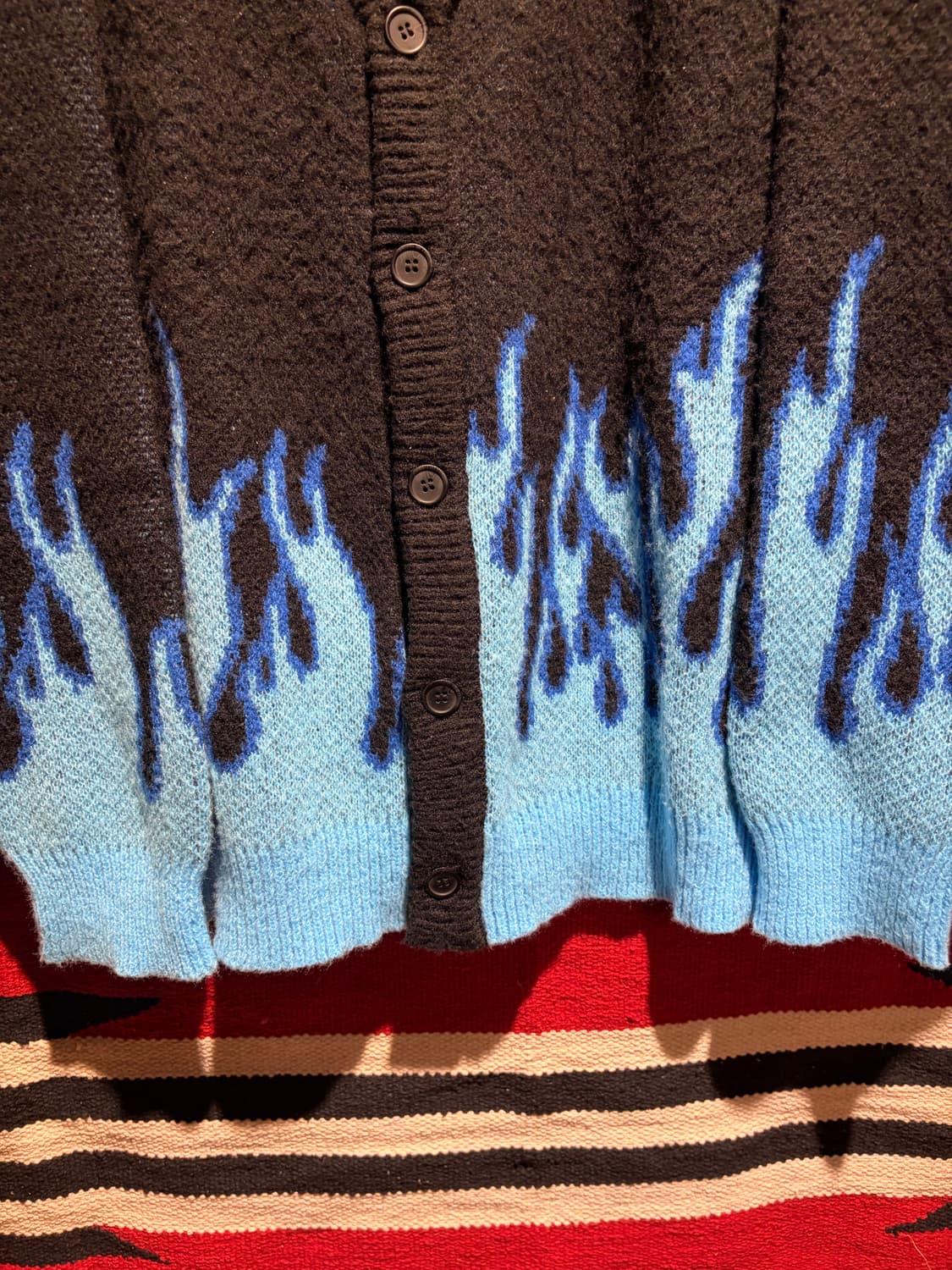 Big size flame gardigan / 바이커 플레임 가디건 상품이미지6