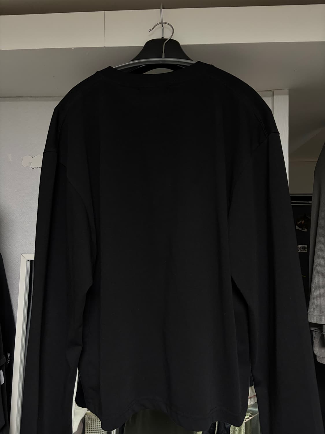 다이브인 유니폼 크롭 롱슬리브 블랙 상품이미지3