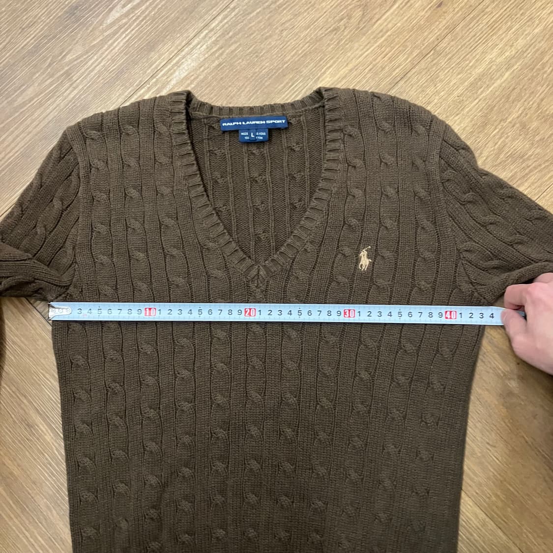 N88 폴로 꽈배기 브이넥 니트 상품이미지5