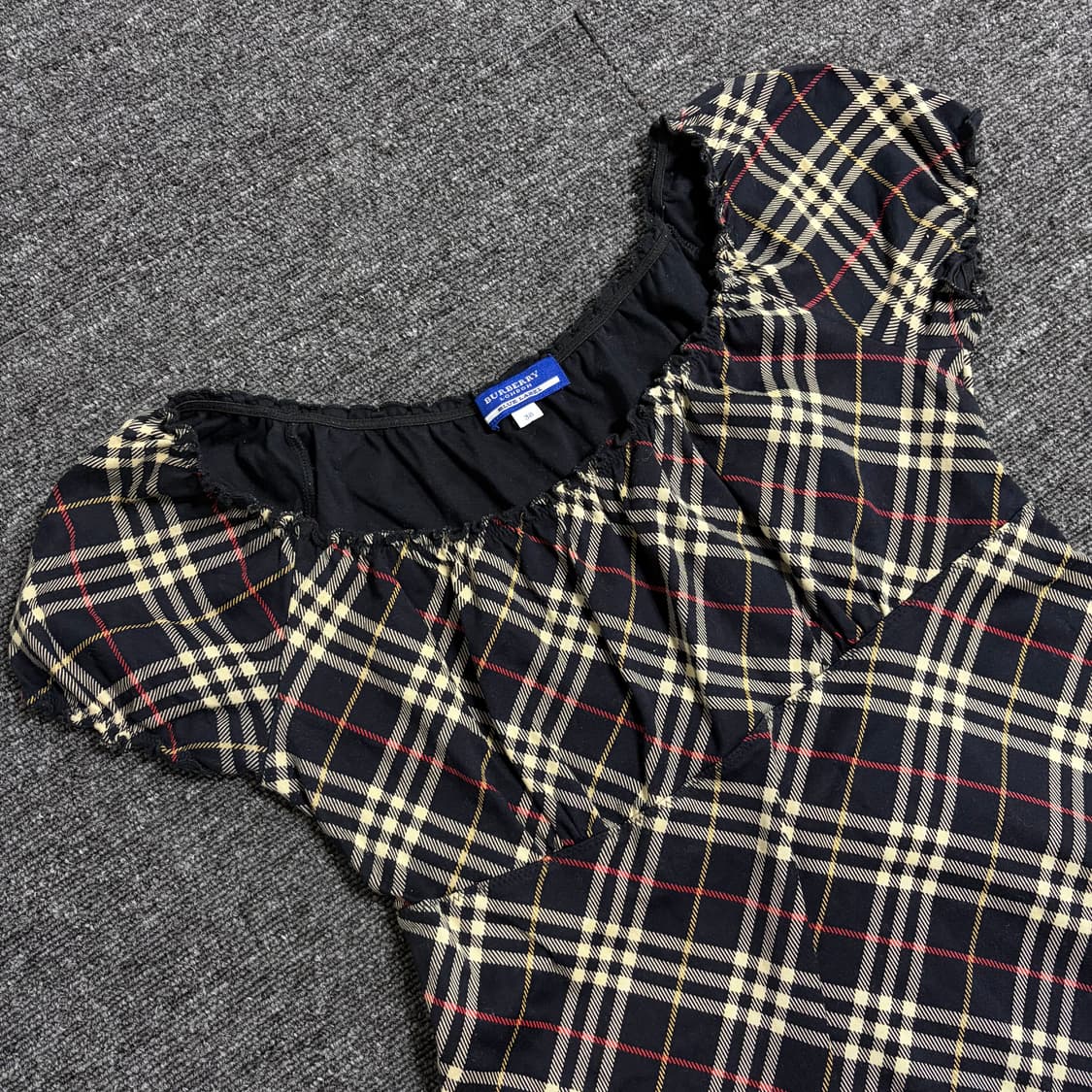 버버리 블루라벨 노바체크 리본 블라우스 상품이미지3