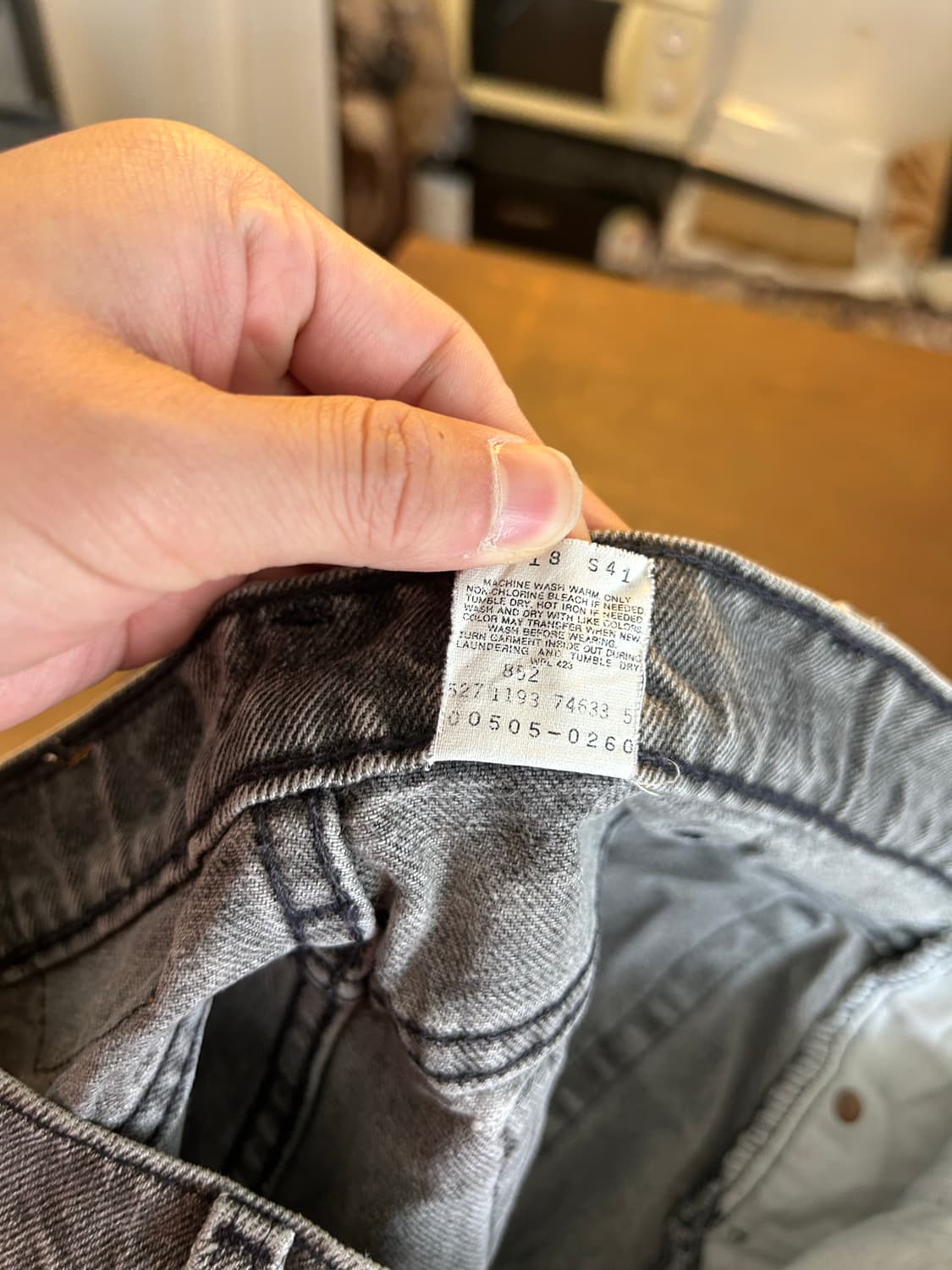90‘s USA 리바이스505 블랙진 40(39) 상품이미지7