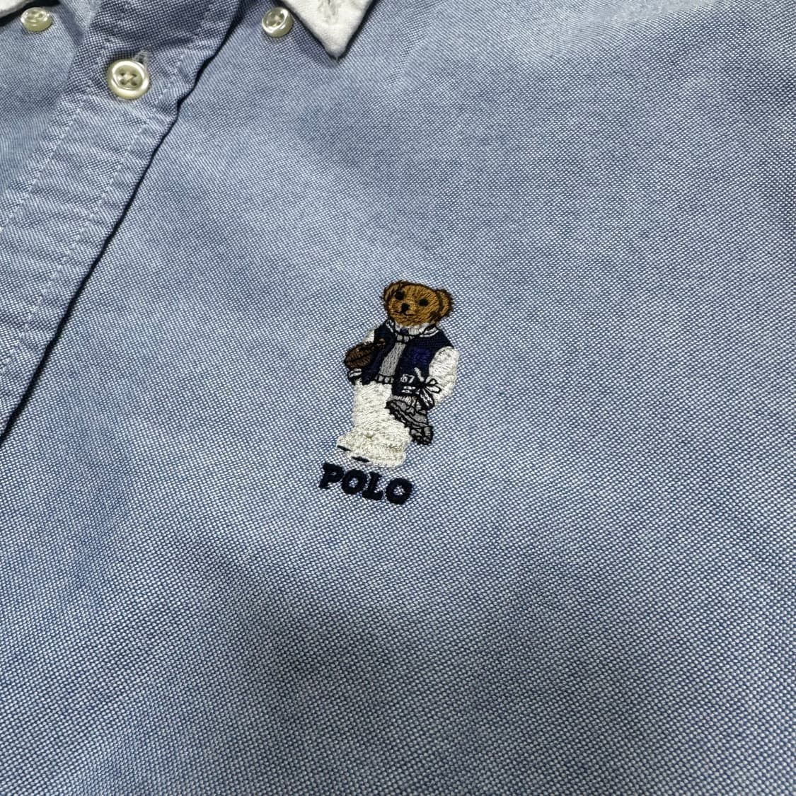폴로랄프로렌 폴로베어 자수 셔츠 XL 상품이미지3