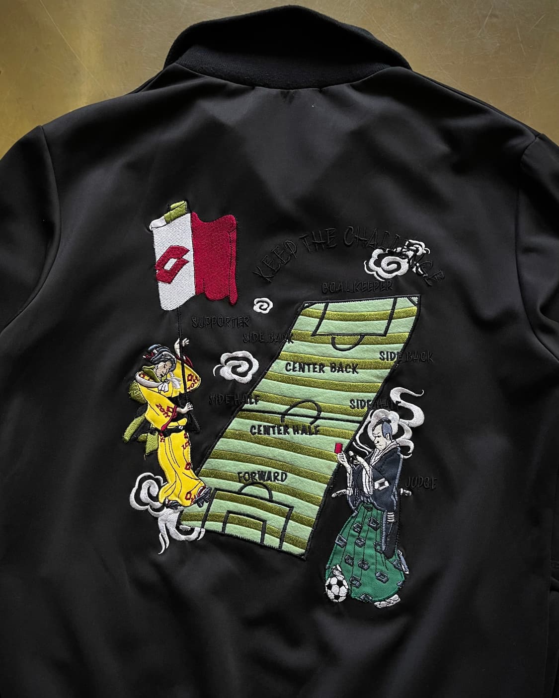 90-00s Lotto Japan Ukiyoe Emboridery JK 상품이미지9